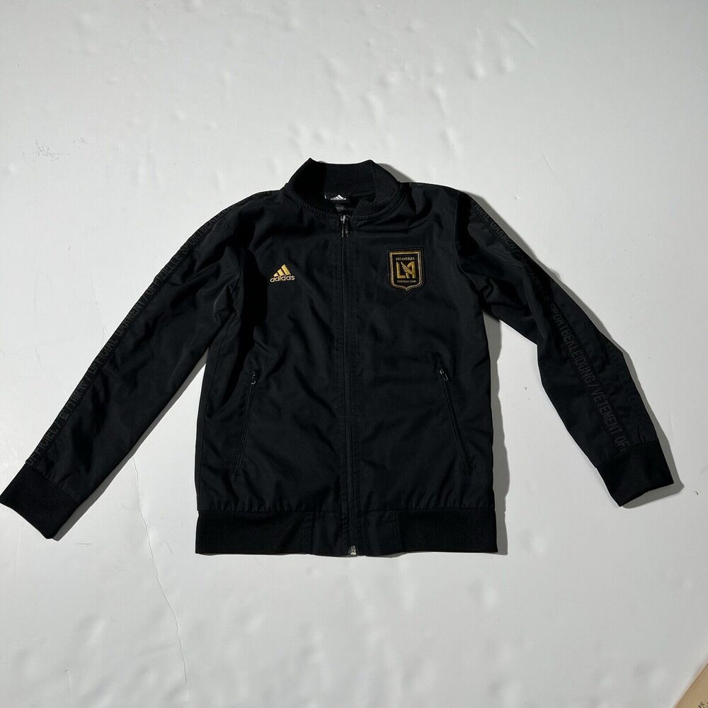 Adidas Los Angeles Football Club Full Zip Anthem Jacket Official Garment Youth S